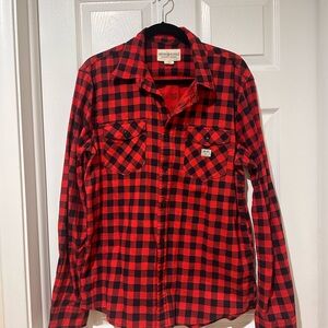 Denim & Supply Ralph Lauren Red Buffalo Plaid Casual Button Down Shirt